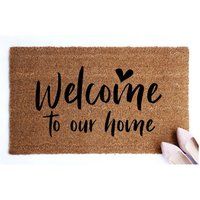 Welcome To Our Home Doormat  Personalized Doormat  Custom Doormat  Welcome Mat  Front Door Mat  Cute Door Mat  Welcome Doormat | Etsy (US)