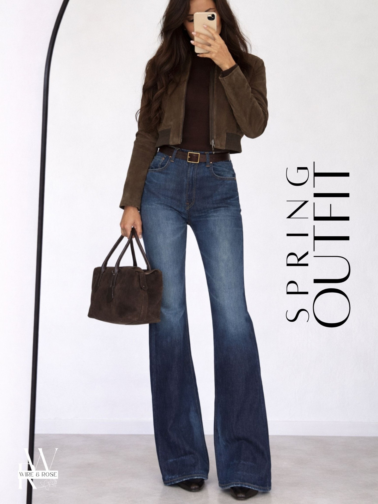 This outfit is for early spring and fall. It can be worn from day to date night. Love the cropped suede jacket and boot cut jeans

🏷️ date night outfit / spring jacket / spring coat / suede jacket / brown jackett

#LTKootd #LTKSeasonal