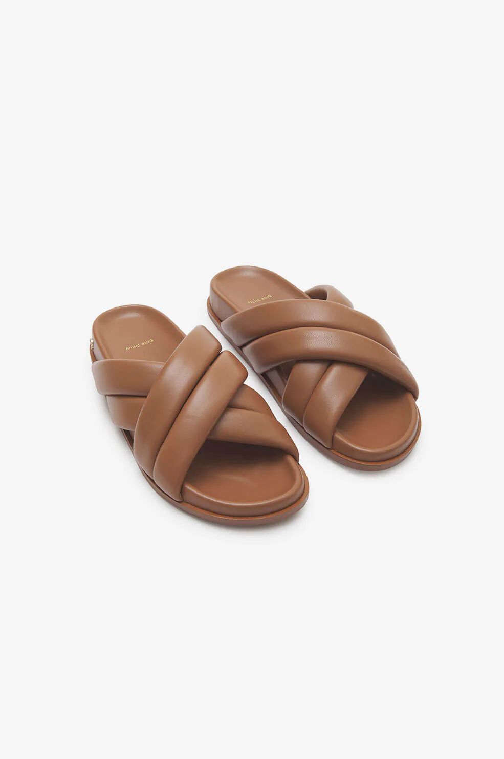 ANINE BING Lizzie Slides in Cognac | Anine Bing