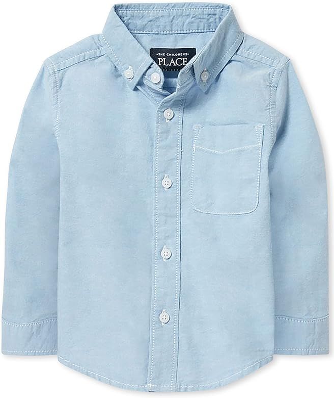 The Children's Place Boys' Long Sleeve Oxford Shirt | Amazon (US)