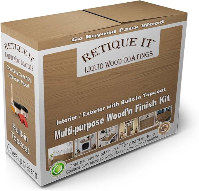 Wood Finish Multi-Purpose Kit – GO Beyond Faux Wood with Paintable Liquid Wood Based Primer and... | Amazon (US)