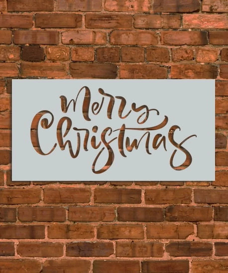 Merry Christmas Deco Stencil | Walmart (US)