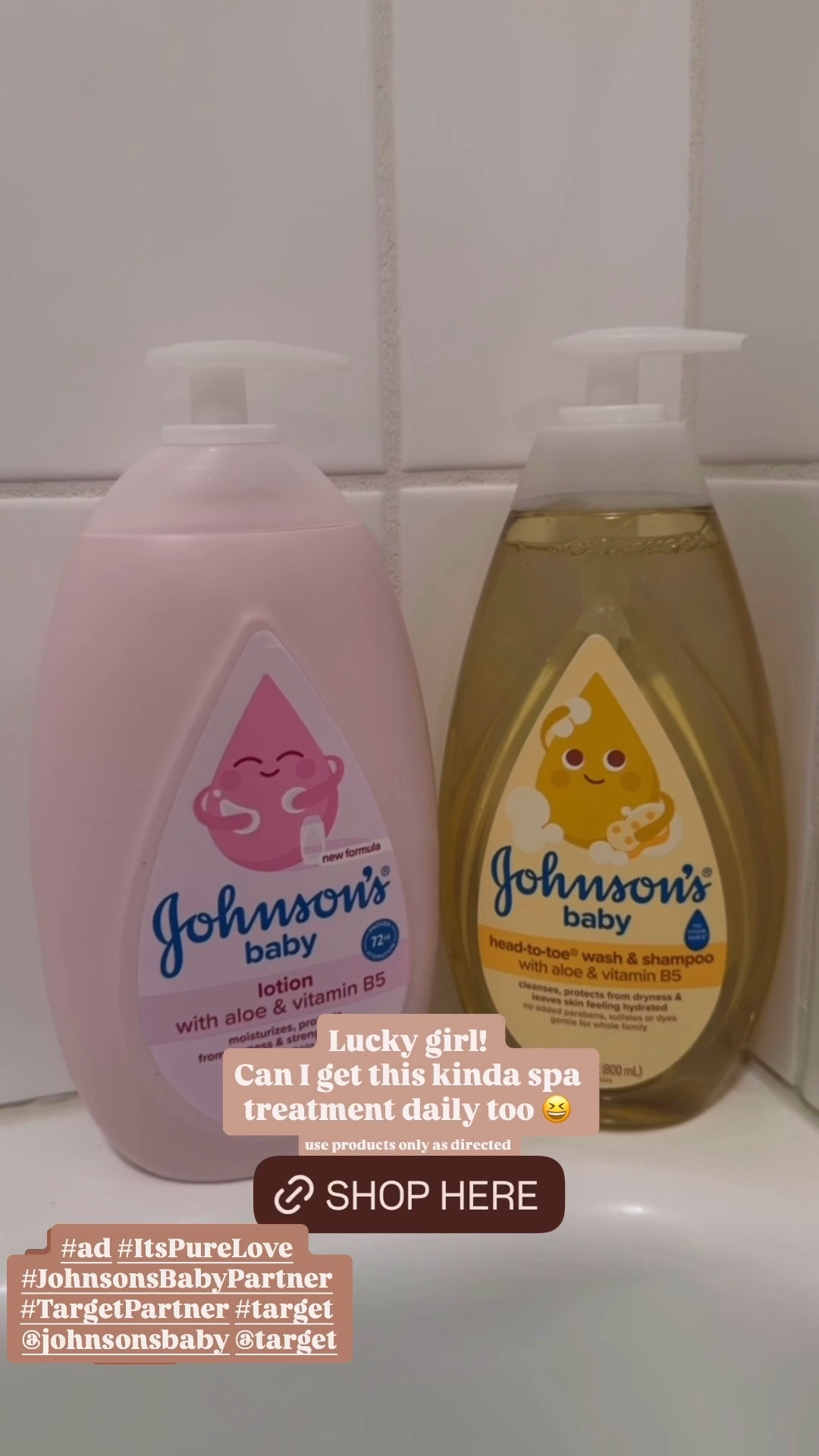 #ad Toddler spa treatment for my Sie girl💗 available @target #ItsPureLove #JohnsonsBabyPartner #TargetPartner #target @johnsonsbaby 

#LTKBaby #LTKmomlife
