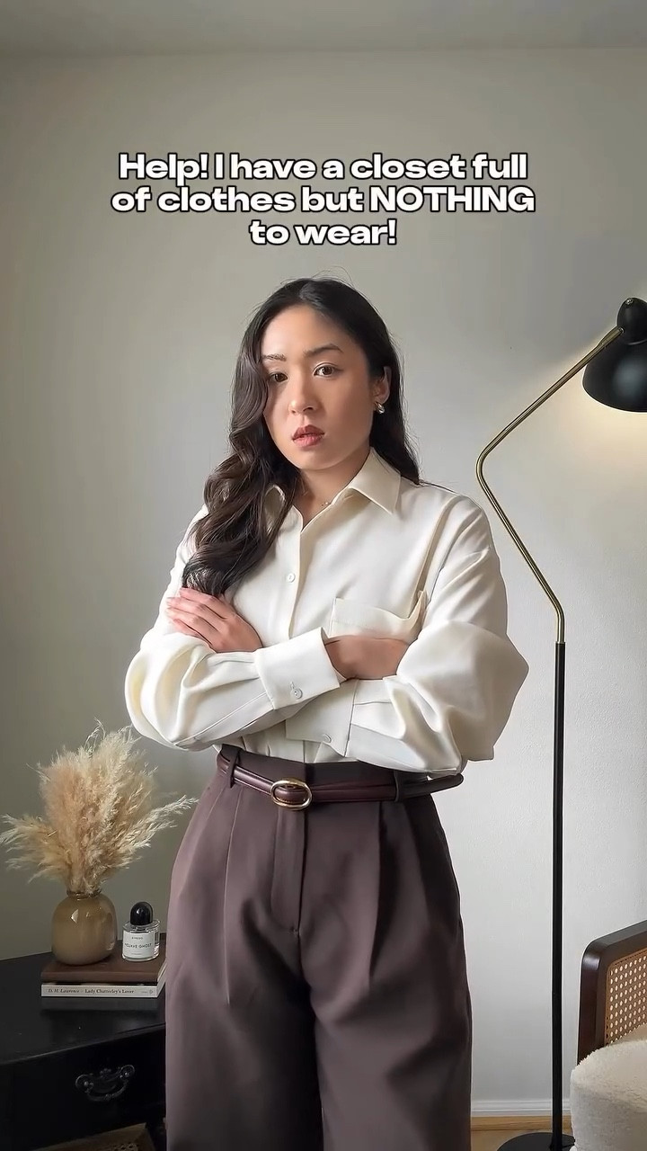 3 EFFORTLESS, “fool-proof” outfit formulas to get you polished and out the door in less than 5 minutes! I always stress this: quiet luxury is NOT about having the most expensive pieces. It’s about looking elevated and effortless, all while staying perfectly comfortable! If you don’t feel comfortable in the house, trust me, you’re NOT going to be confident out and about! That’s why I put together 3 of my go-to looks for you to save for the next time you’re standing in front of the closet “with nothing to wear!” Give these a try a let me know what you think! 🤎 

🔗 Outfit specifics always linked in bio → LTK @amandacapsulewardrobe
⸻

#shortgirlstyle #capsulewardrobechallenge #elegantoutfit #elevatedbasics capsulewardobe Pinterest style, elegant style, capsule closet inspiration, how to style elevated basics, how to style high waist trousers on short girls, chic outfit inspo, transitional weather outfit ideas, short girl styles, elegant office styles for petites, petite styling, 5’2” height, timeless spring closet essentials old money style, high quality trousers, satin trouser outfit inspo, timeless outfit ideas, what to buy for elegant spring closen