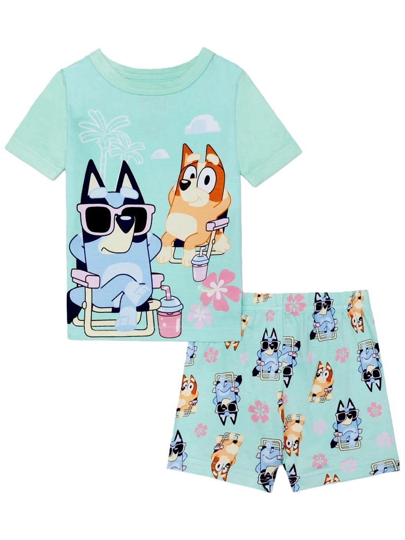 Character Toddler Tee and Shorts Viscose Pajama Set, 2-Piece, Sizes 12M-5T | Walmart (US)