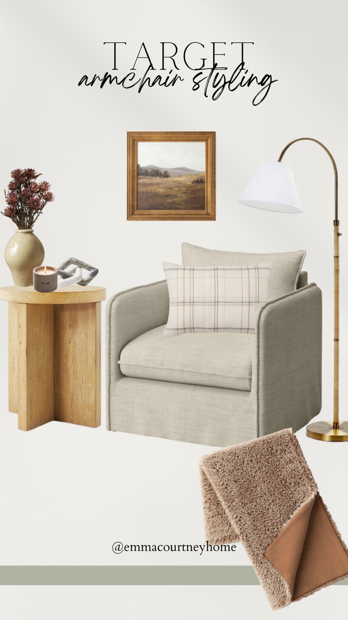 Target armchair styling. Back in stock lamp. Side table, vase, art. New arrivals for fall  

#LTKSeasonal #LTKhome #LTKstyletip