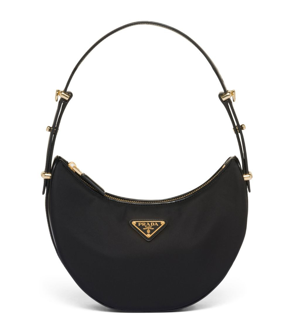 Re-Nylon and Leather Arqué Shoulder Bag | Harrods