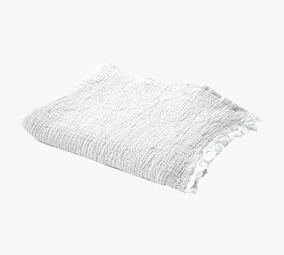 Turkish Cotton Fringe Throw Blanket | Pottery Barn (US)