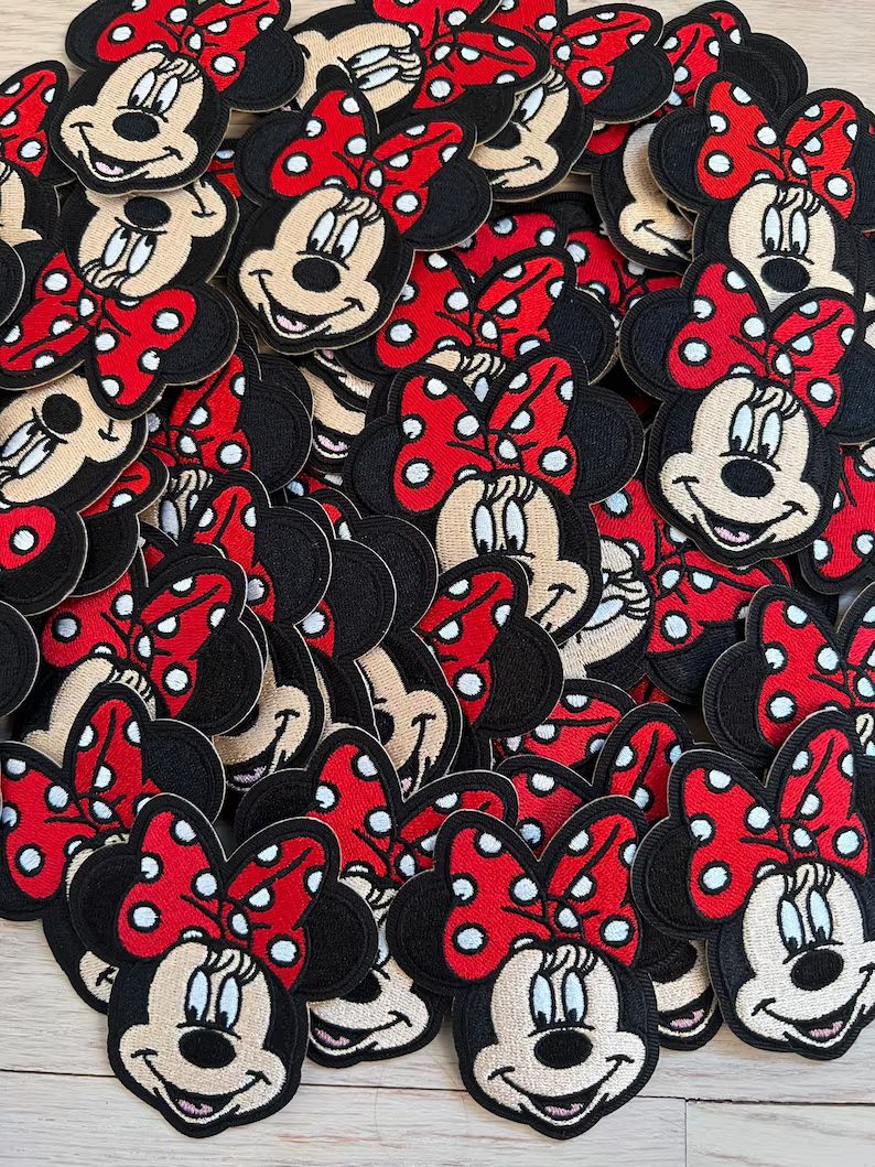 Minnie Mouse 2.5 Inch Iron on Embroidered Patch Embroidered | Etsy | Etsy (US)