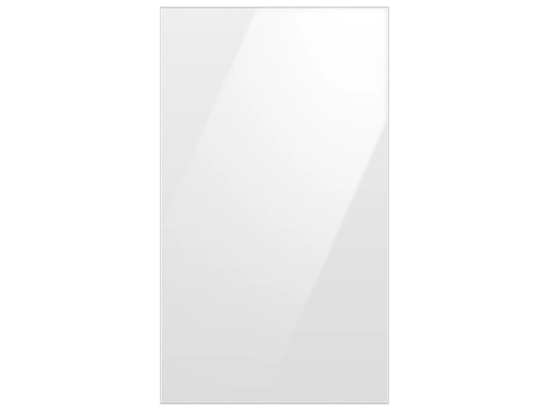 Bespoke 4-Door Flex™ Refrigerator Panel in White Glass - Bottom Panel | Samsung