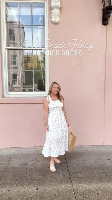 Love Shack Fancy inspired dress! 

Pink white floral midi tea length dress summer style Amazon finds 

#LTKtravel #LTKunder50 #LTKFind