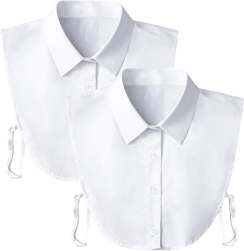 Detachable Dickey Collar Blouse for Women, Fake Half Shirts Faux False Collar for Girls Favors | Amazon (US)