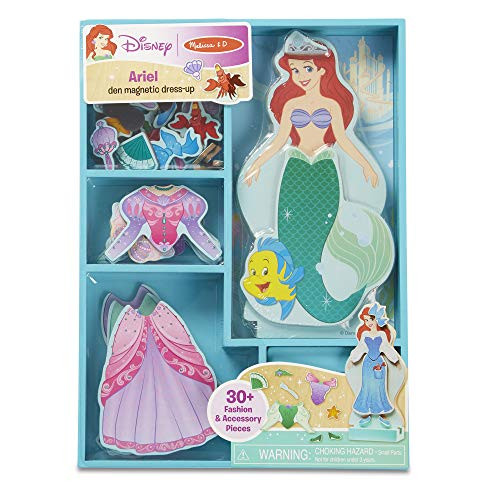 Melissa & Doug Disney Belle Magnetic Dress-Up Wooden Doll Pretend Play Set (30+ pcs) | Amazon (US)