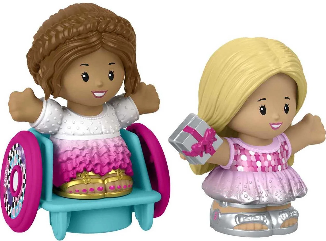 ​Barbie Party Figure Set by Fisher-Price Little People, 2-Pack of Toys for Toddler and Preschoo... | Walmart (US)