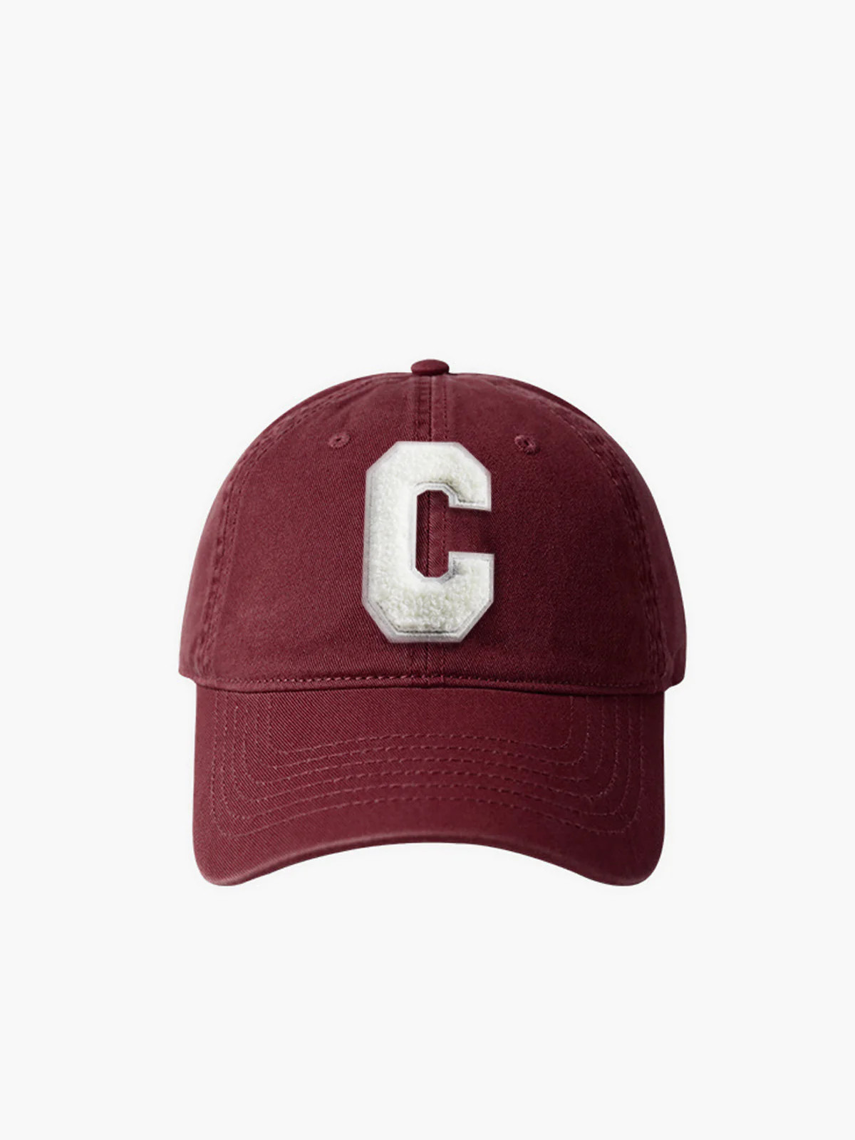 Cotton C-Letter Soft Top Cap Hat | Commense