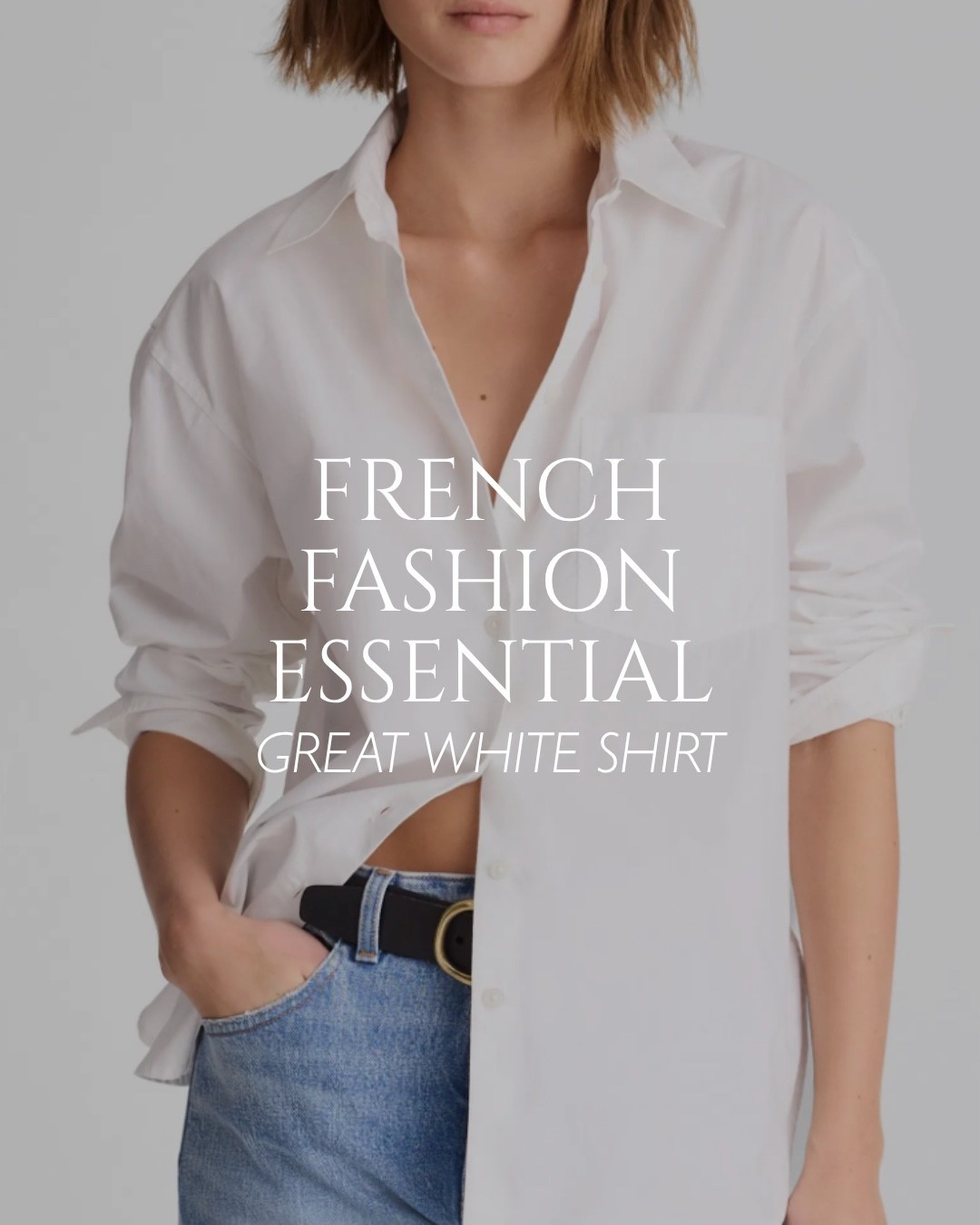 French girl style essentials for fall! A great white shirt for a timeless look and a chic addition to your fall wardrobe!

Fall fashion, French style, fall outfit, classic style, French girl style

#LTKOver40