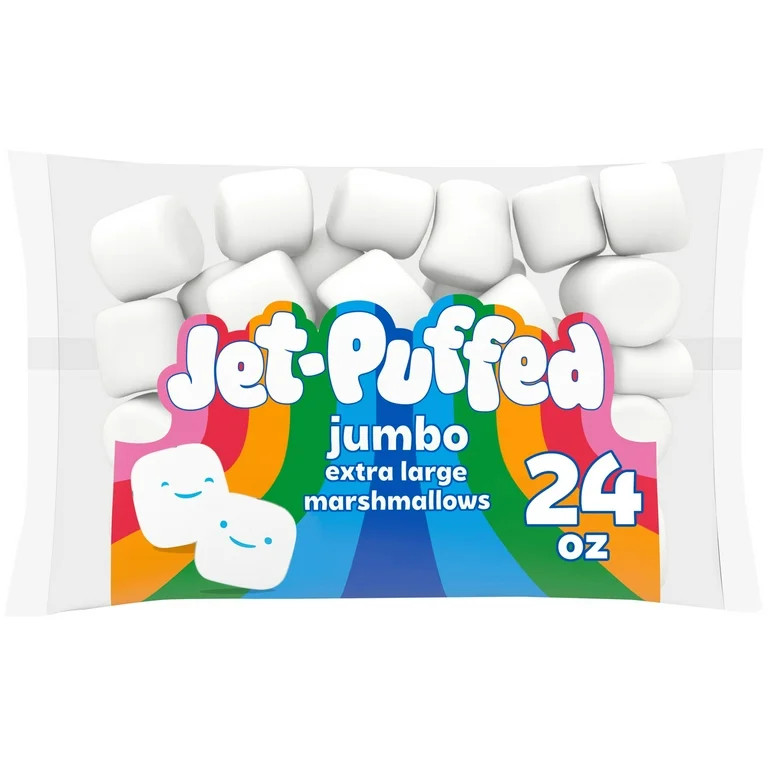 Jet-Puffed Jumbo Extra Large Marshmallows, 1.5 lb Bag, No Allergen-Free Claims Apply | Walmart (US)