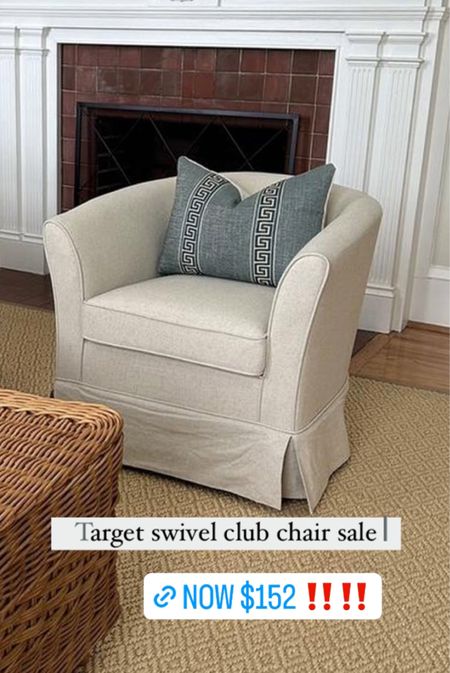 This price!!!! ‼️target swivel chair on sale right now. Also available in blue and fuchsia velvet  🩵💜


Cecilia Fabric Swivel Club Chair - Christopher Knight Home




Living room chair, club chair, beige, fan, neutral, affordable home decor finds, living room furniture, on a budget, discount, sale 

#LTKhome #LTKsalealert