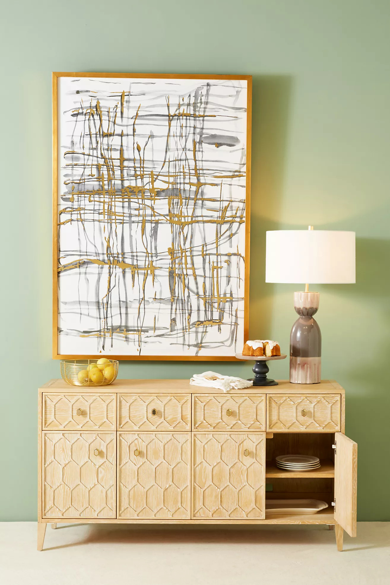 Textured Trellis Buffet | Anthropologie (US)