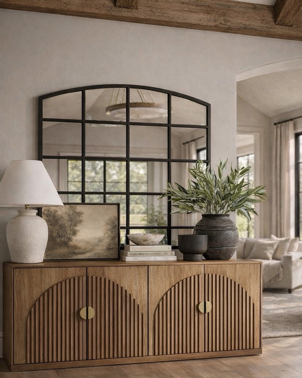 Wayfair Home Finds Console Table Edit

Follow @farmtotablecreations on Instagram for daily home finds + styling ideas.

This warm wood console from Wayfair is a true statement piece. The arched fluted doors add beautiful texture while still feeling clean and timeless, and the styling with a neutral table lamp, layered artwork, and olive stems creates an effortless modern-organic look. It works beautifully in an entryway, dining room, or living space.

#console #consoletable #entrywaydecor #wayfairhome #homefinds #livingroomfurniture #neutralhome #modernorganic #affordablehome #homedecor



#LTKSaleAlert #LTKHome