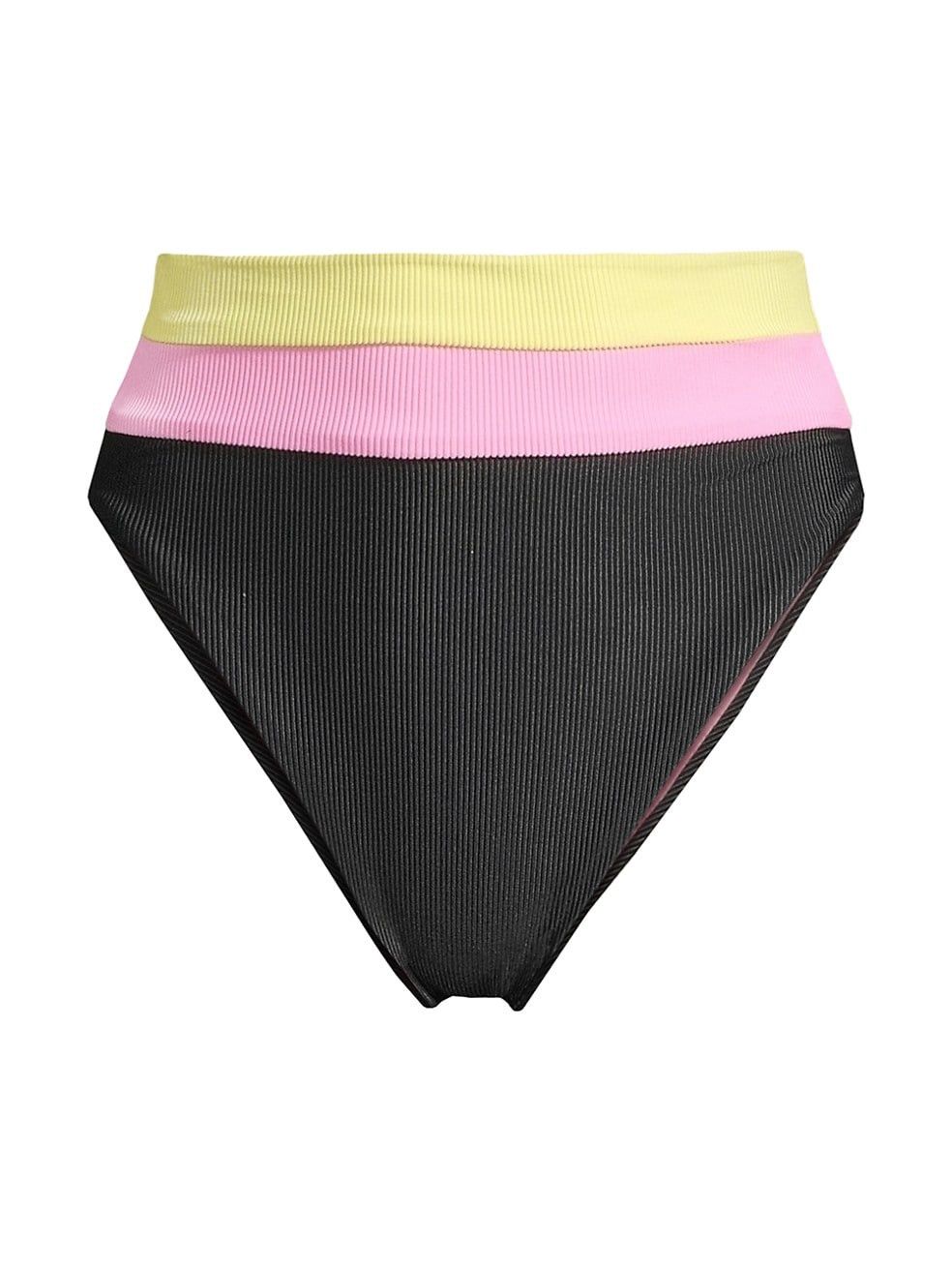 Heidi Colorblocked Bikini Bottom | Saks Fifth Avenue
