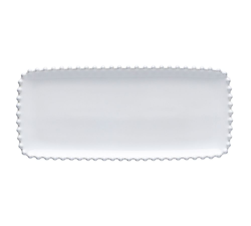 Costa Nova Pearl Stoneware Rectangular Serving Tray | Pottery Barn (US)