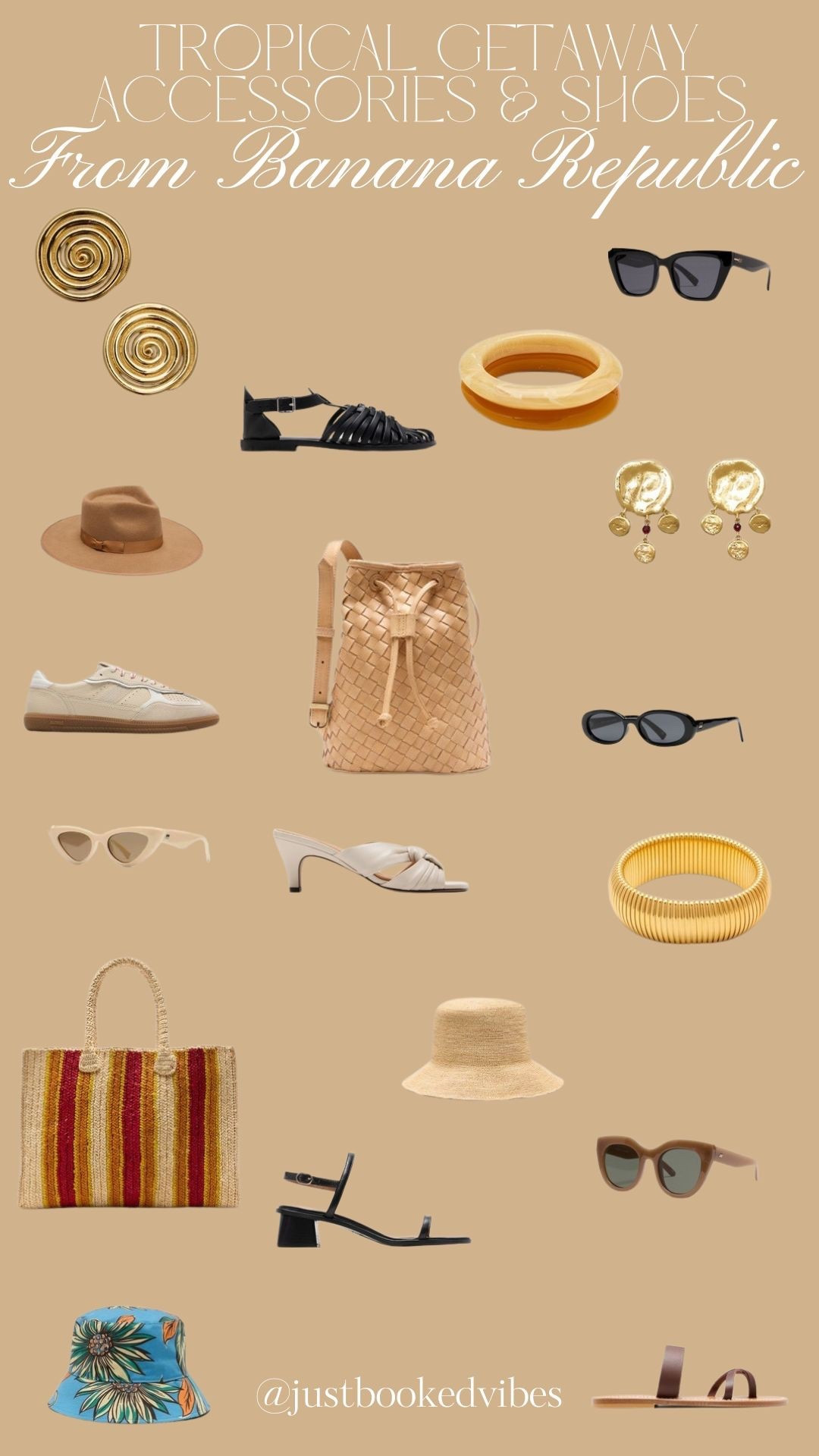 Chic accessories and shoes from Banana Republic — think strappy sandals, woven bags, gold jewelry, and effortless pieces perfect for a tropical vacation or spring getaway!

#LTKTravel #LTKgrwm #LTKSeasonal