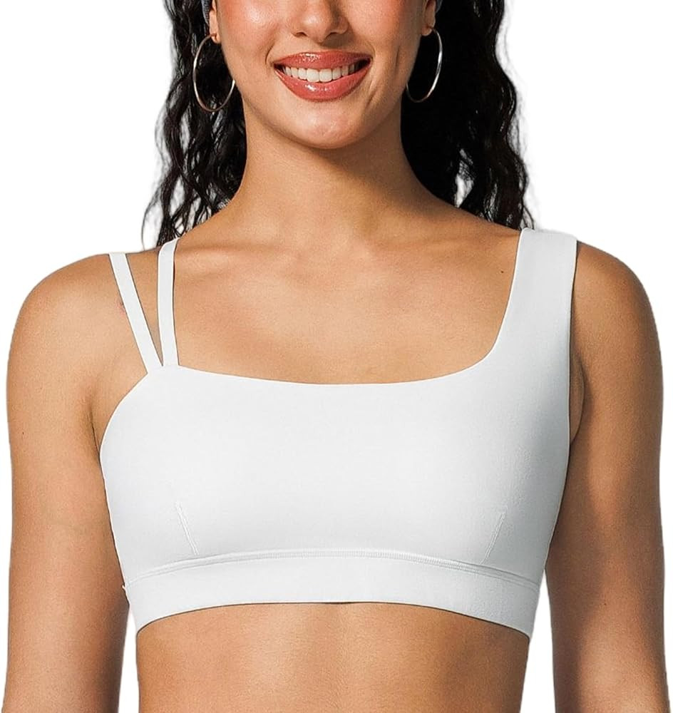 BRXL Sports Bra for Women Adjustable Spaghetti Strap Removable Pads Low Impact Light Support Yoga... | Amazon (US)