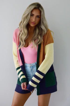 Warm Comfort Cardigan: Multi | Shophopes