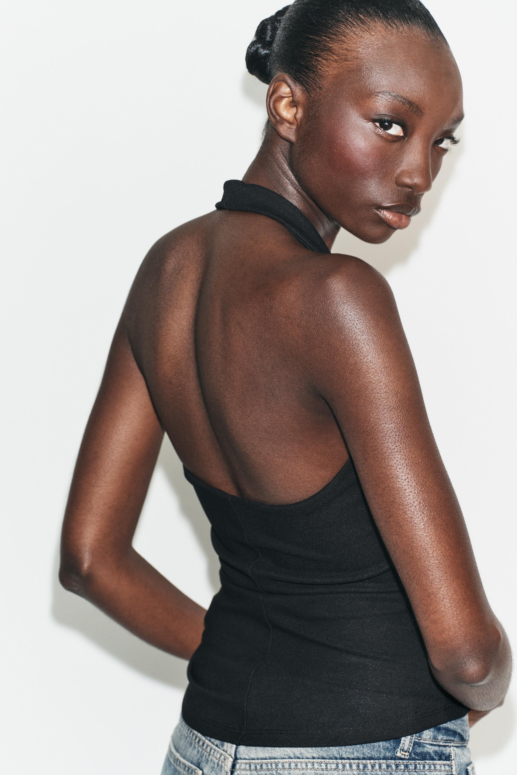 CREPE HALTER TOP | Zara US