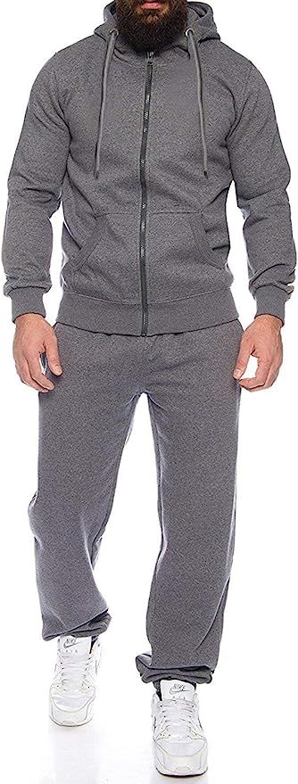 COOFANDY Sweatsuits for Men Long Sleeve 2 Piece Full Zip Hoodie Sweatpants Tracksuit Set Casual C... | Amazon (US)