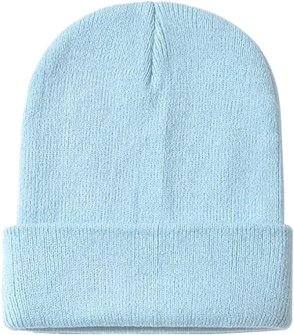 ZOORON 1 & 2 Packs Beanie for Men Women Warm Winter Hats Acrylic Knit Cuffed Beanie Cap Unisex | Amazon (US)