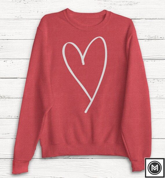 Valentine's Day Sweatshirt - Love - Anti Valentines - Heart Shape - Sweater - Women's Sweatshirt - F | Etsy (US)