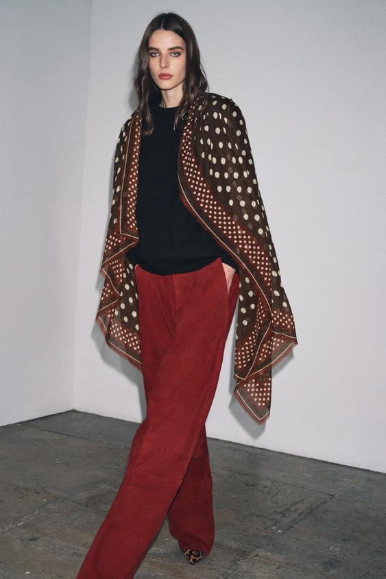 DOT PRINT SCARF | Zara US