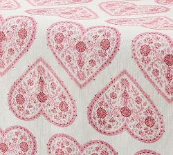 Heart Organic Cotton Table Runner | Pottery Barn (US)