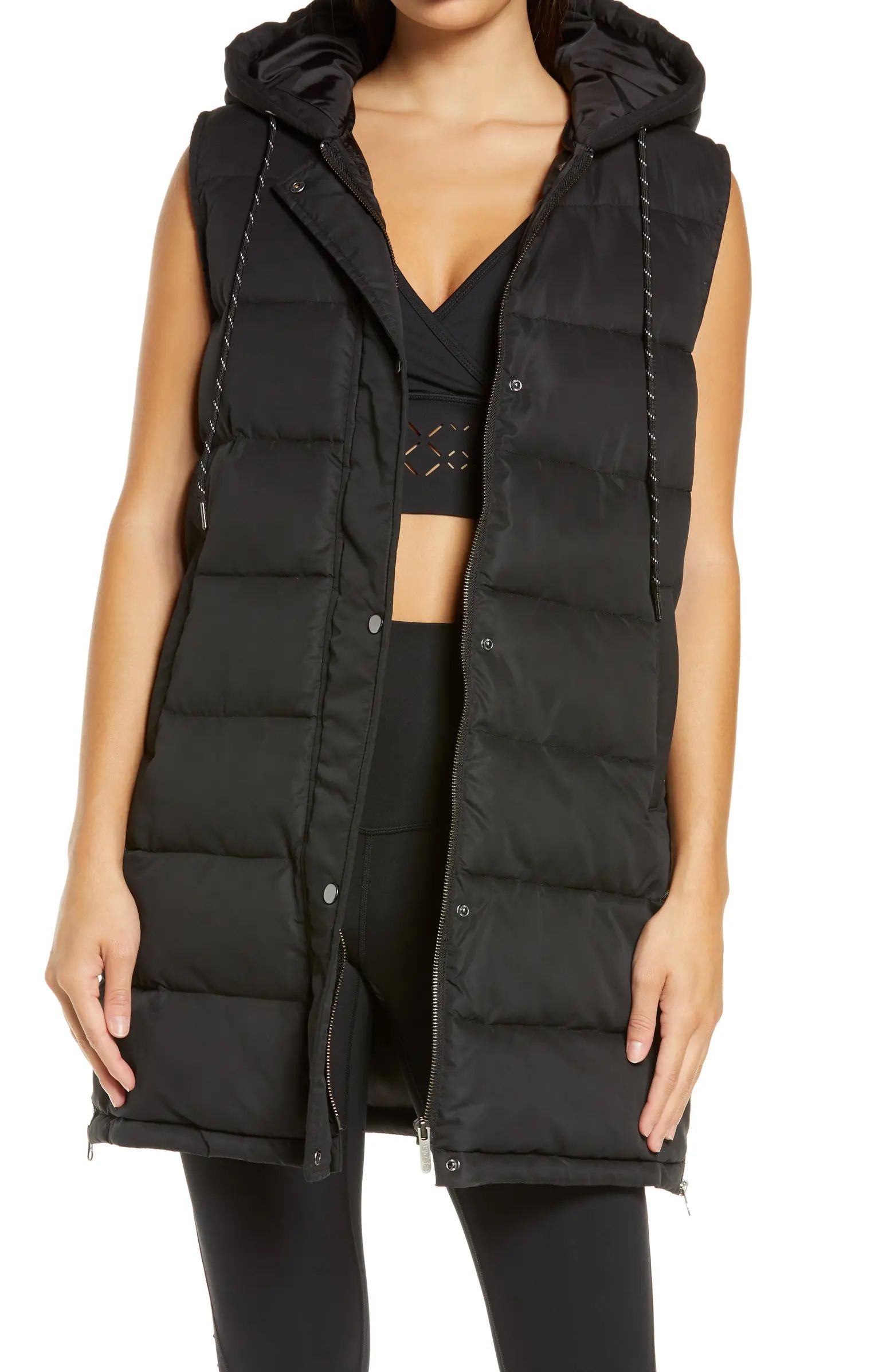 Long Hooded Puffer Vest | Nordstrom