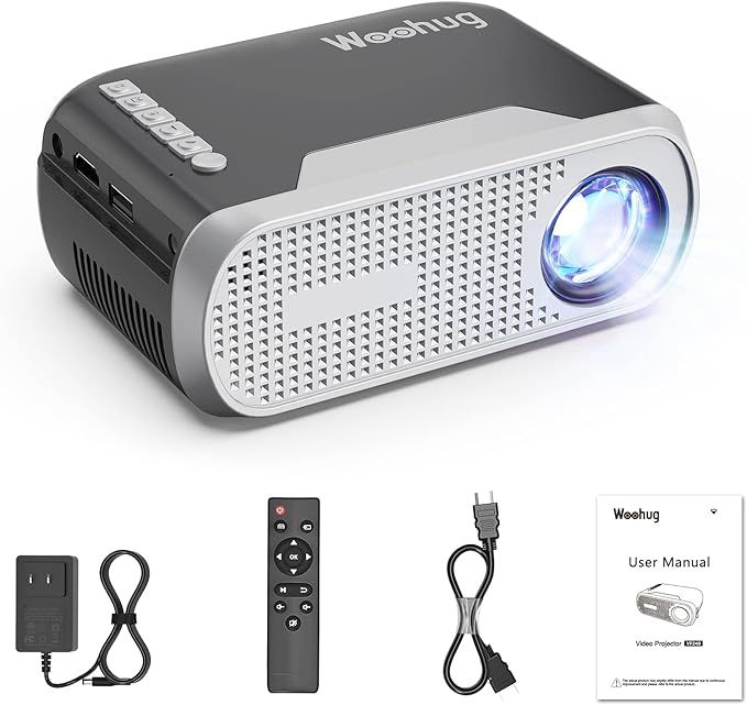 Mini Projector for iphone, Woohug Mini Portable Projector for Kids Gifts, movie projector for out... | Amazon (US)