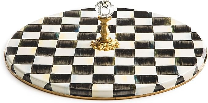 MACKENZIE-CHILDS Cheese Course, Cute Cheese Board and Serving Board for Charcuterie, Black-and-Wh... | Amazon (US)