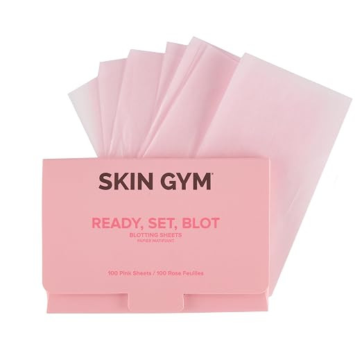 Skin Gym Blotting Papers, Oil Absorbing Facial Sheets, Makeup Friendly Paper Wipes For Oily Skin ... | Amazon (US)