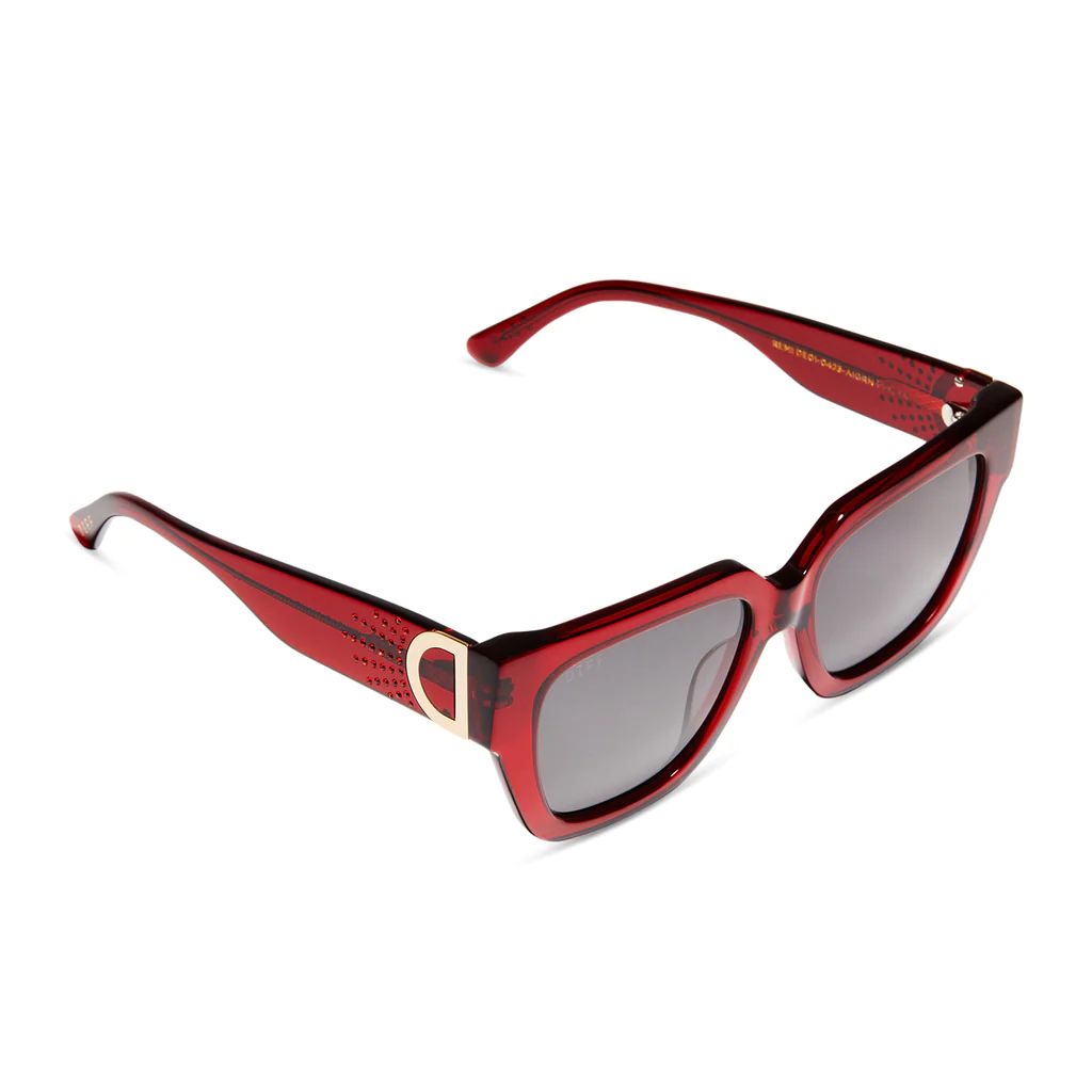 REMI - CARMINE + GREY SUNGLASSES | DIFF Eyewear