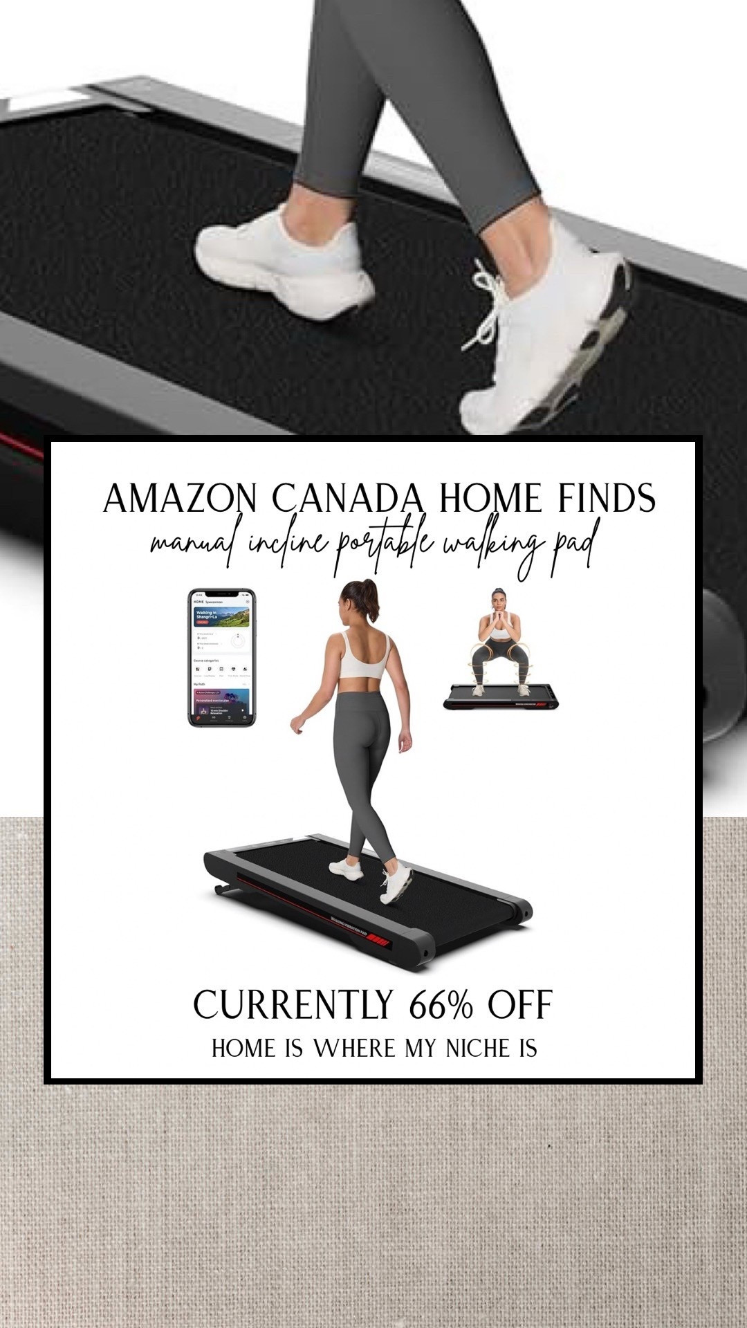 S A L E / just ordered this manual incline portable walking pad, SO excited to get this!

Amazon Canada 

#LTKcanada #LTKhome #LTKfitness