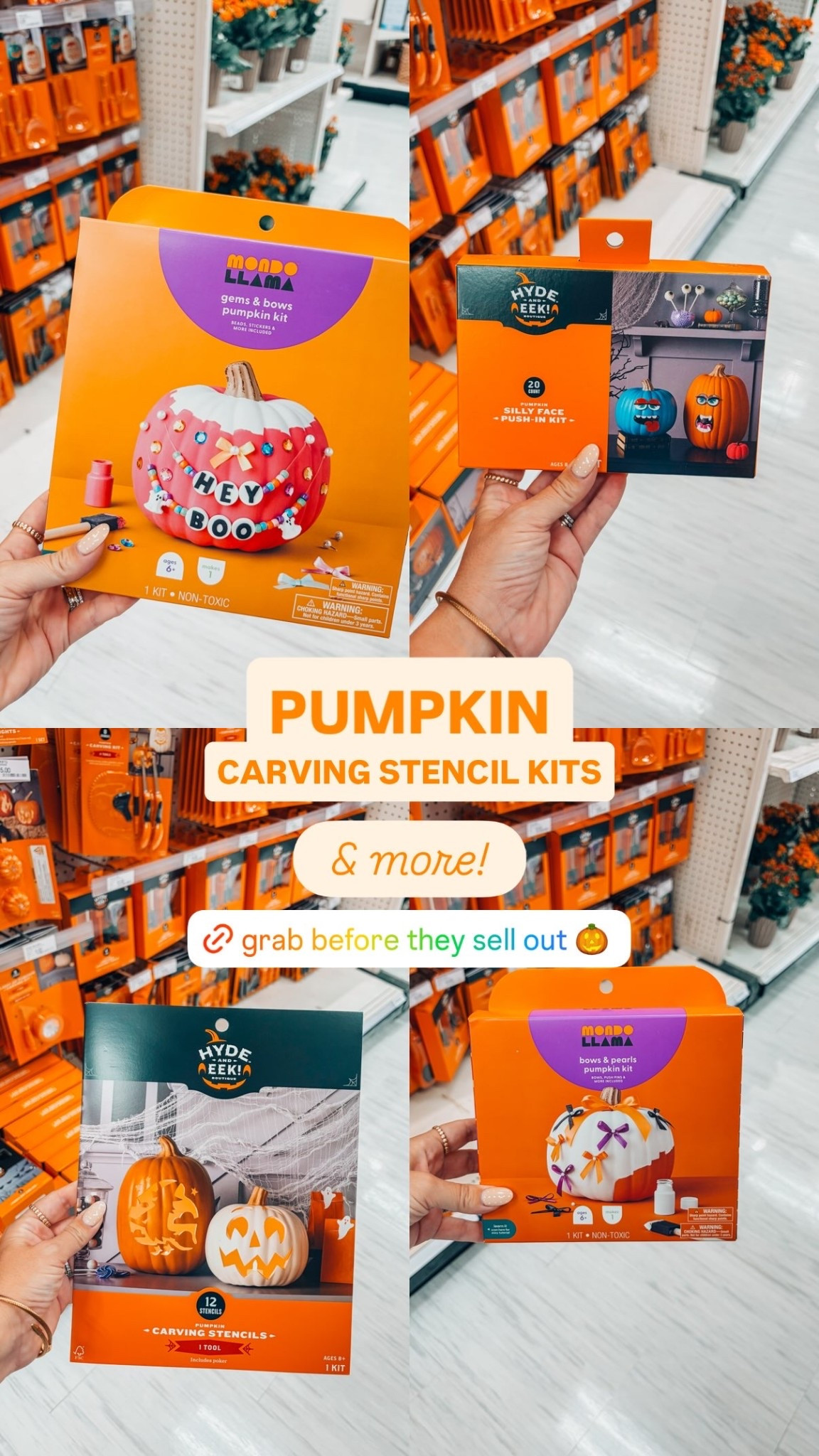 PUMPKIN CARVING STENCIL KITS & more!

#LTKmomlife #LTKSeasonal #LTKMens