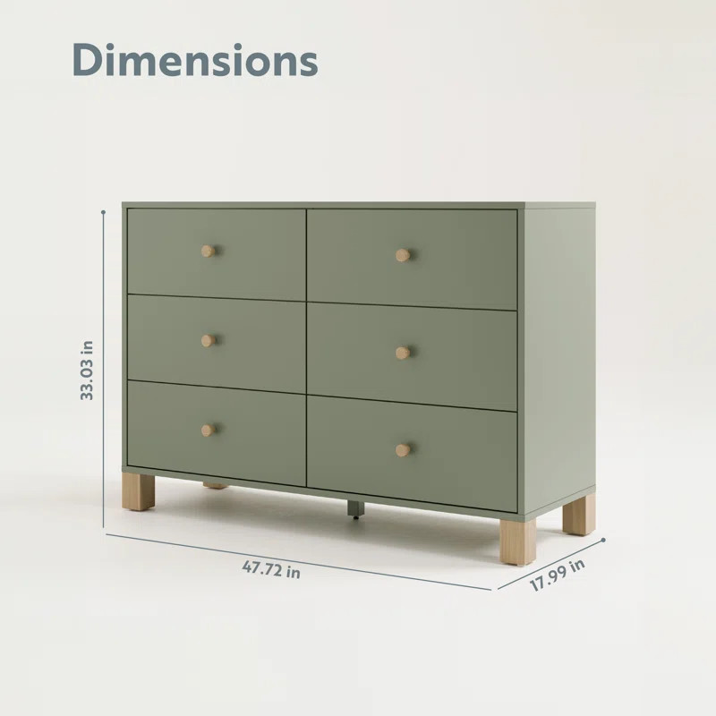 California 6 Drawer Dresser | Wayfair North America
