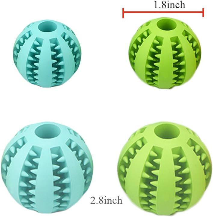Bojafa Dog Teething Toys Ball Nontoxic Durable Dog IQ Puzzle Chew Toys for Puppy Small Large Dog Tee | Amazon (US)