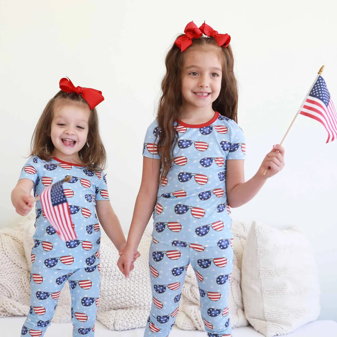 Patriotic Summer Two Piece Pajama Set | Caden Lane