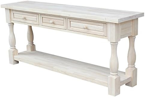 Merax LUMISOL 64 inch Long Console Sofa Table with 3 Drawers and Bottom Shelf, Hallway Table Entrywa | Amazon (US)