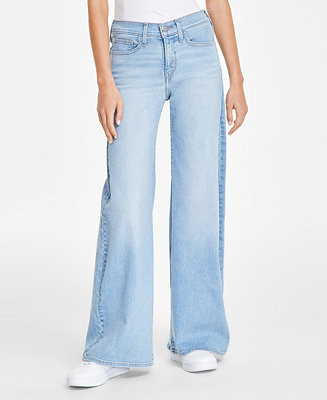 Women's 318 Shaping Stellar-Stretch Wide-Leg Jeans | Macy's