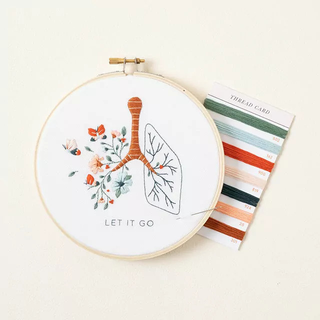 Mental Health Embroidery Kit | UncommonGoods