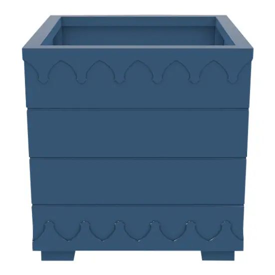 Oomph Ocean Drive Outdoor Planter Large, Blue | Chairish