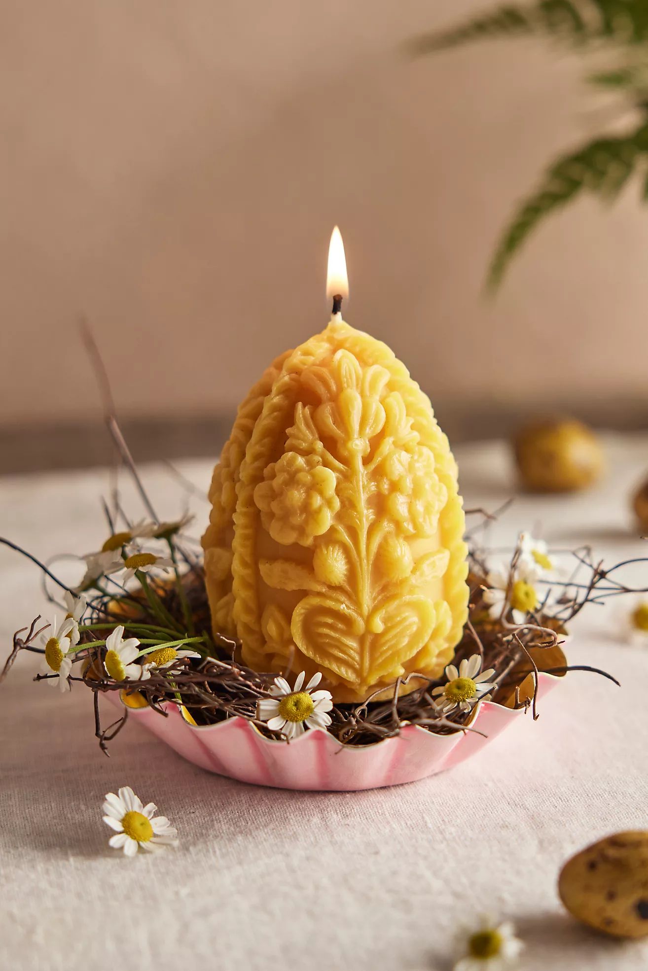 Carved Egg Candle | Terrain